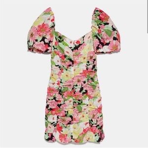 Zara Multicolor Floral Dress